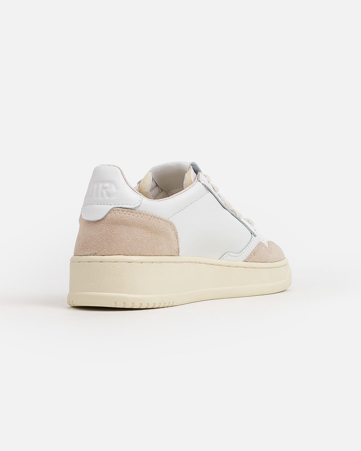 AUTRY AULM LS33LEAT/SUEDE WHITE